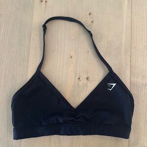 Gymshark Black Halter Sports Bra